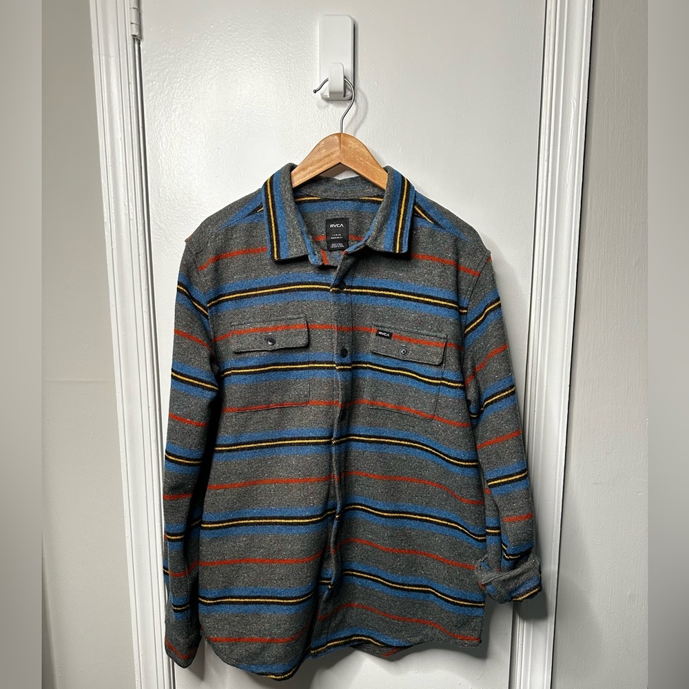 RVCA Blanket/Multi Button Down Shirt
